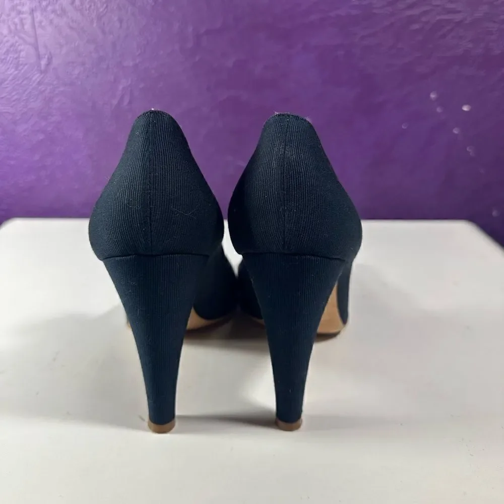 Marc by Marc Jacobs Black‎ Stretchy Band Rope Floral Heels